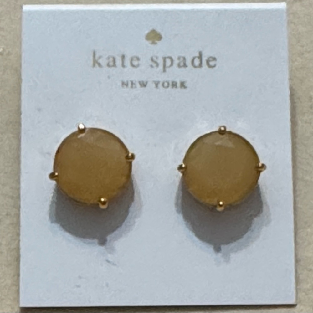 Kate Spade Gold-Tone Round Earrings